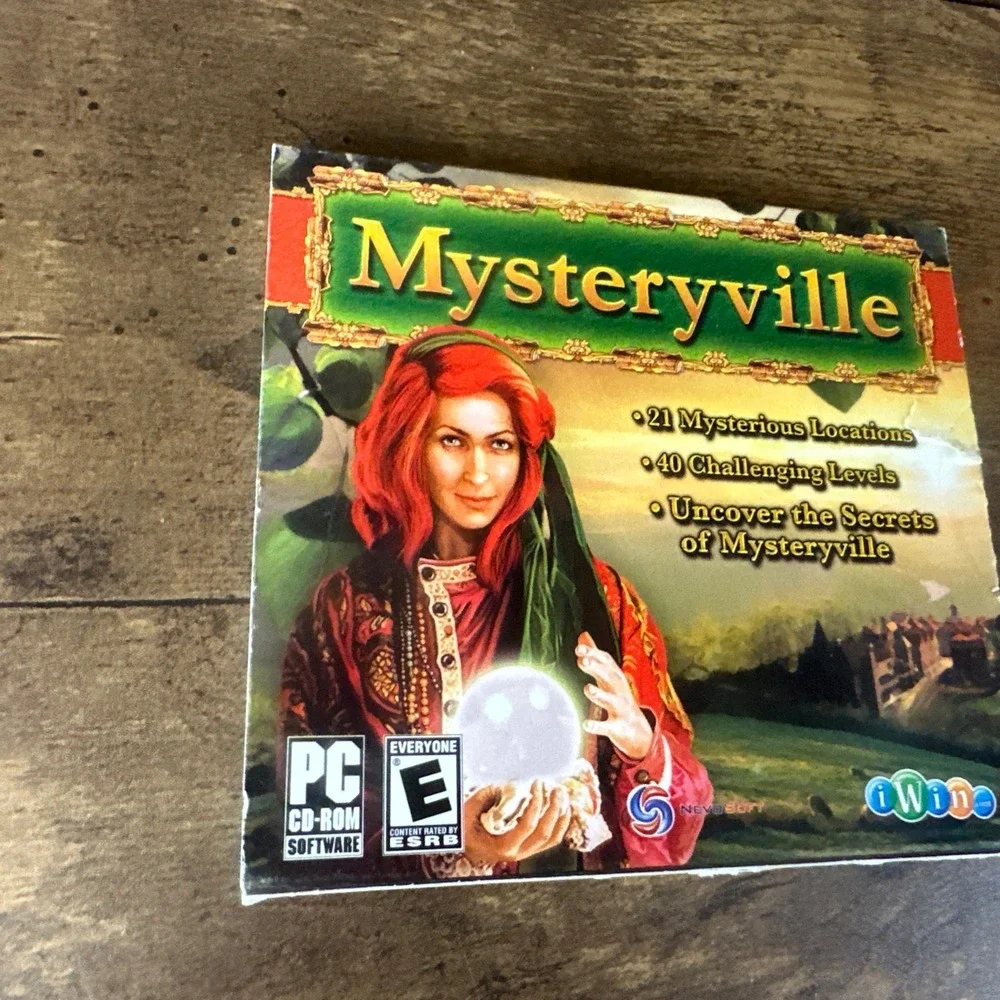 Mysteryville PC Compuer Game Windows Hidden Object picture search game Tested